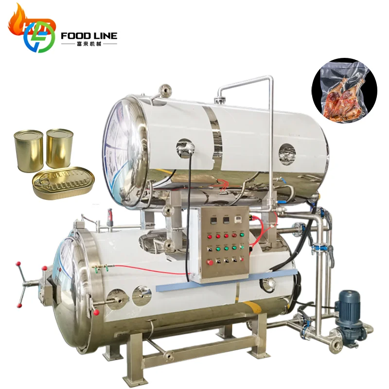 Customized High-Pressure Autoclave Sterilization Equipment Retort Cooker Canned Pet Food Products Automatic Sterilizing Pot