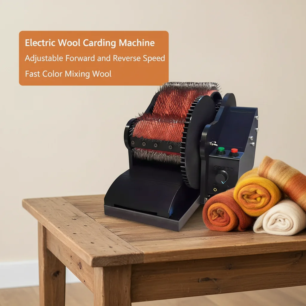Electric Wool Carding Machine, Wool Fiber Drum Carding Machine, with ...