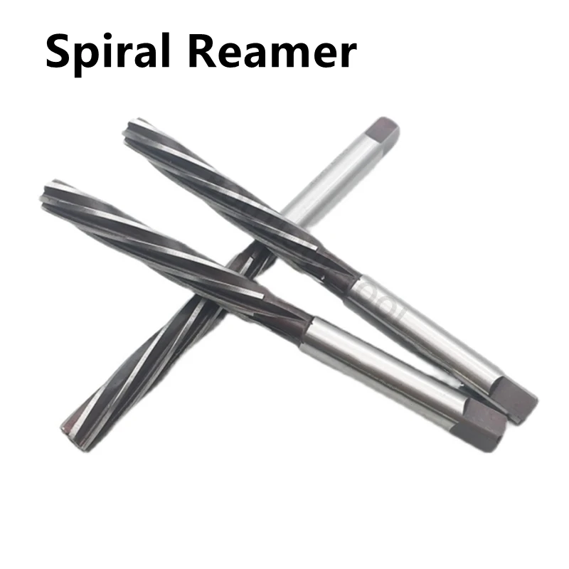 Spiral Hand Reamer Metal Cutting 3/4/5/6/7/8/9/10/11/12/13/14/15/16/17/18/19/20mm 21mm-40mm Spiral Blade CNC Milling Tools