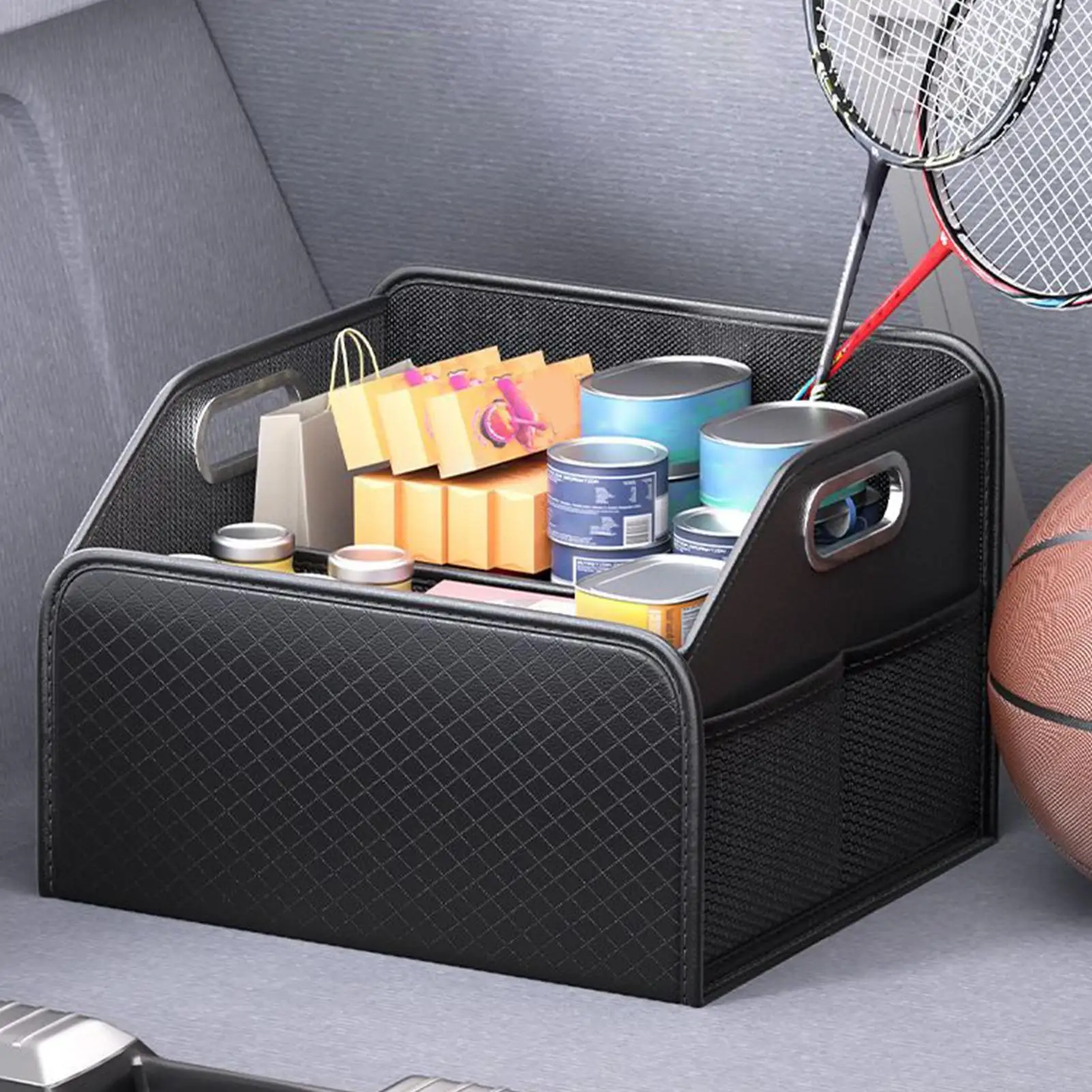 

Big Capacity Foldable Car Storage Box Trunk Cargo Case Repair Tools Holder Auto Organizer For SUV RV Sedan Automotive Vehicle