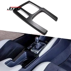 MT For Acura Integra Type S 2023 2024 2025 Real Carbon Fiber Interior Central Gear Shift Panel Cover Trim Accessories