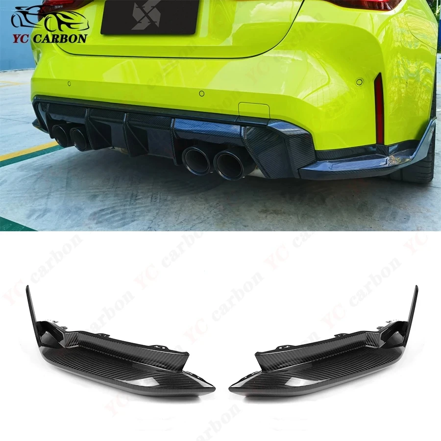 

For BMW M3 G80 M4 G82 G83 MP Style Carbon Fiber Corner Car Rear Bumper Splitter Car Styling Front Splitter Corner Trim Cover