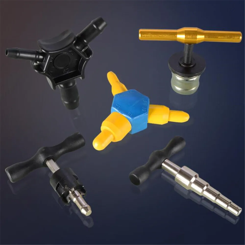 Alumínio Plastic Pipe Alargador T-calibrador Máquinas-ferramentas Line Pipe Flaring Dispositivo Montagem da Mão Encanador Crimpagem Multif Ferramenta