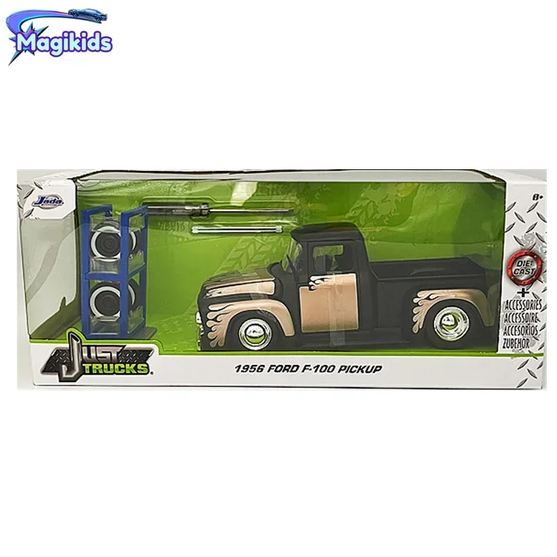 All 1:24 1956 Ford F-100 Pickup High Simulation Diecast Car Metal Alloy Model Car for kids Gift Collection