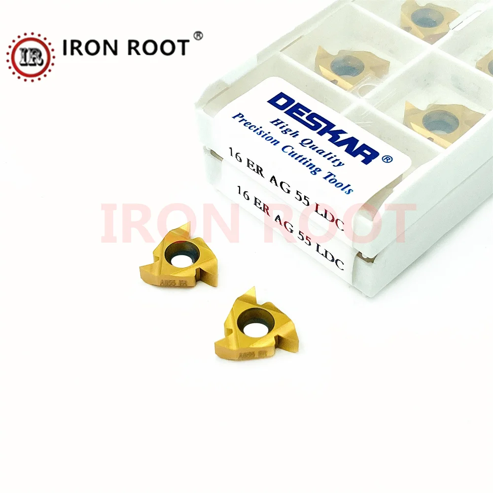 

Deskar Thread Carbide Inserts 16ER, 16IR AG55,AG60 LDC Turning Inserts CNC Milling Tools For SER SEL Tool Holder