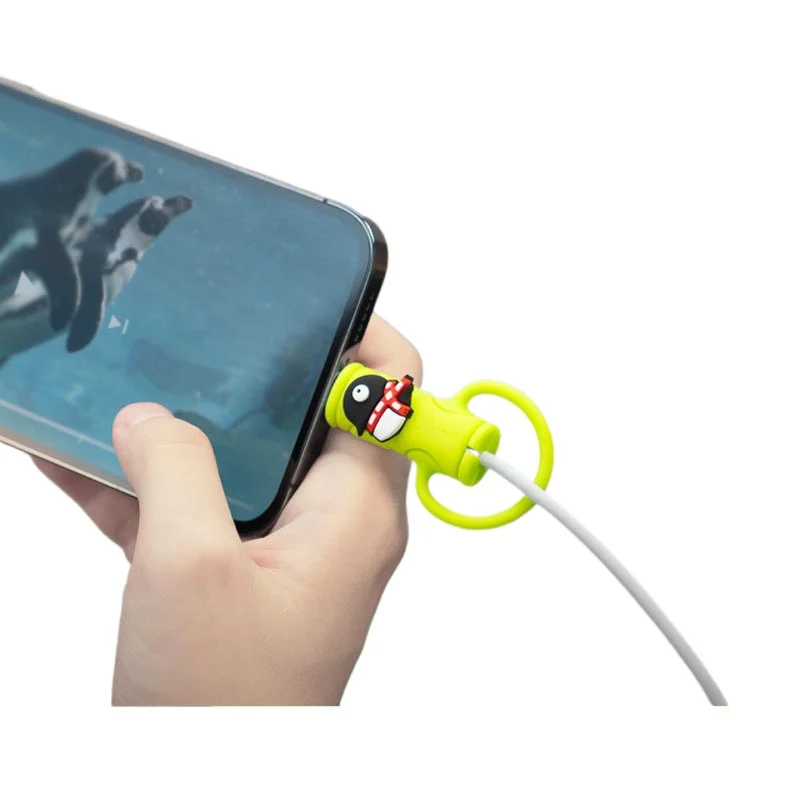

Data cable protective cover anti-break storage cartoon