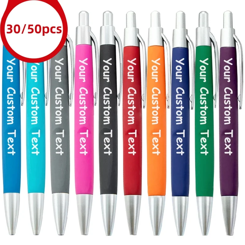 30/50pcs Customizable Ballpoint Pens for Wedding Engagement Party Favors Corporate Business Offices Schools and Corporate Gifts