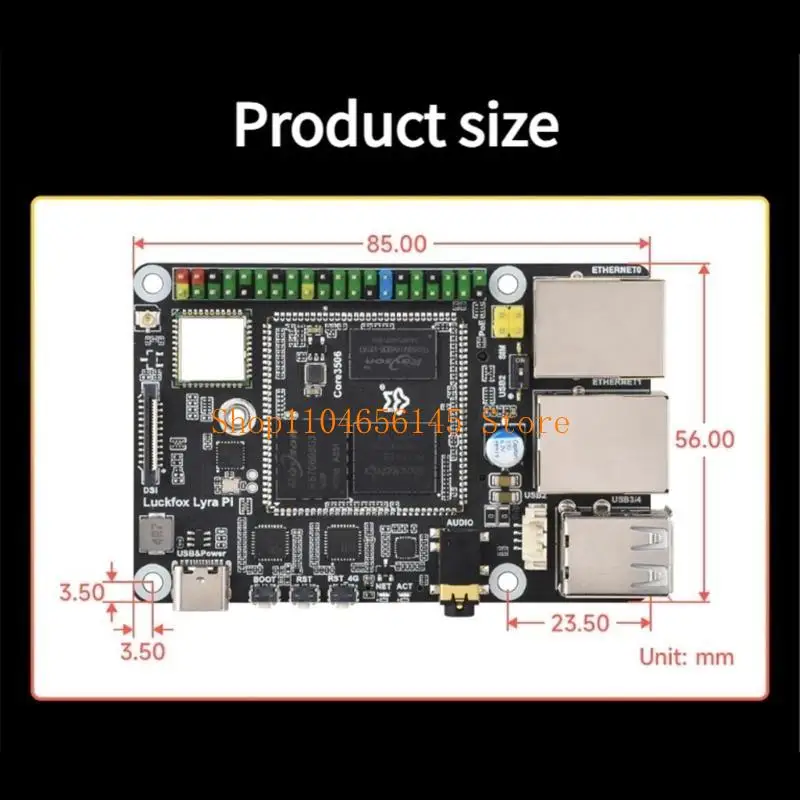 

5asd 3506 Series Development Board for Lyra Core3506 With Multiple Interfaces Wireless Connection