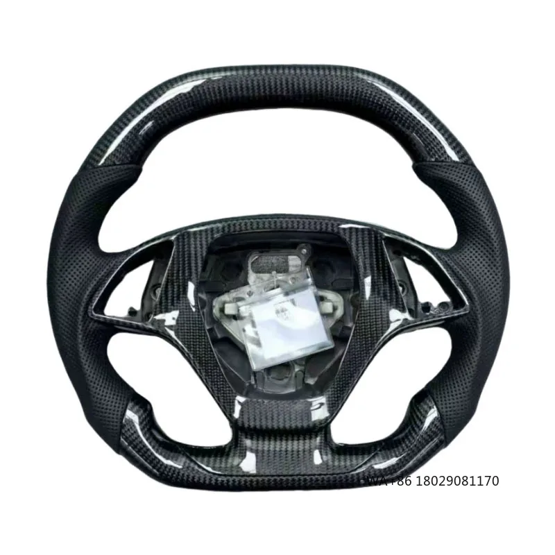 Wholesale Direct Sales Perforated Leather Carbon Fiber Steering Wheel for Chevrolet Camaro Car Steering Wheel