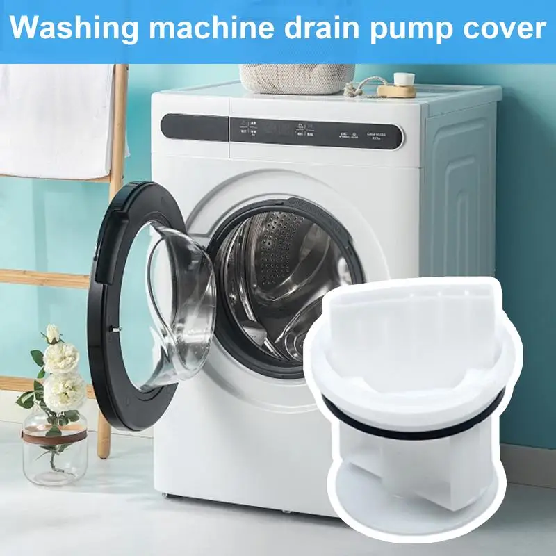 Washer Drain Outlet Seal Cover Drainage Pump Seal Cover For Washer Fluff Filter Laundry Replacement Part For Keep Clean And Tidy