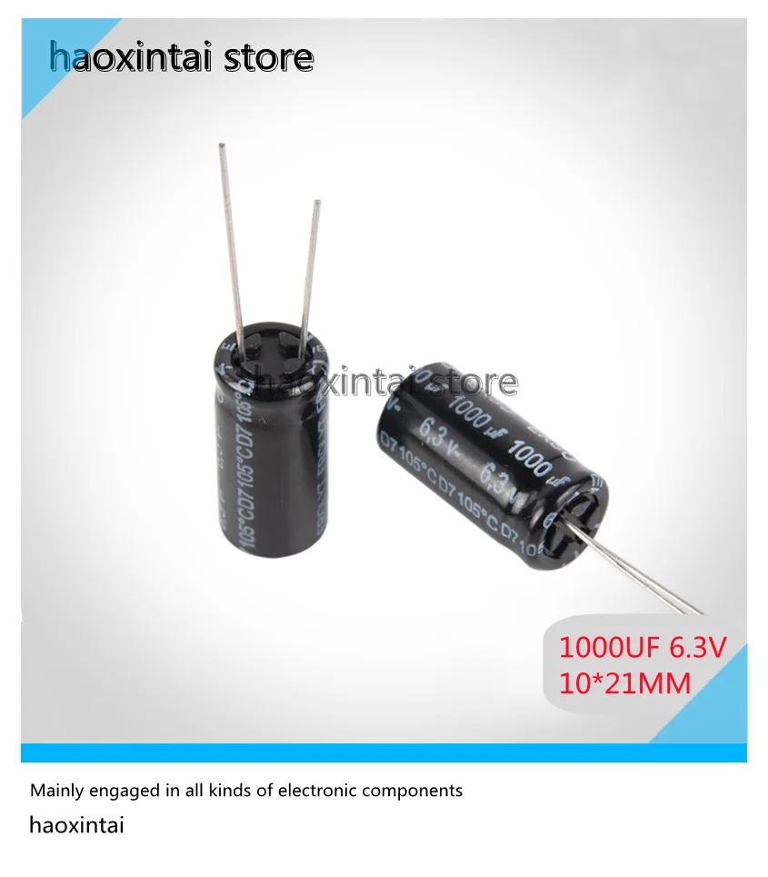 1 Chiếc 1000UF 6.3V 10*21MM EKSU Series FROLYT Gaowen Khuếch Đại Trước Phản Hồi Chuyên Dụng Electrodeless điện Phân Độ Chính Xác 5%
