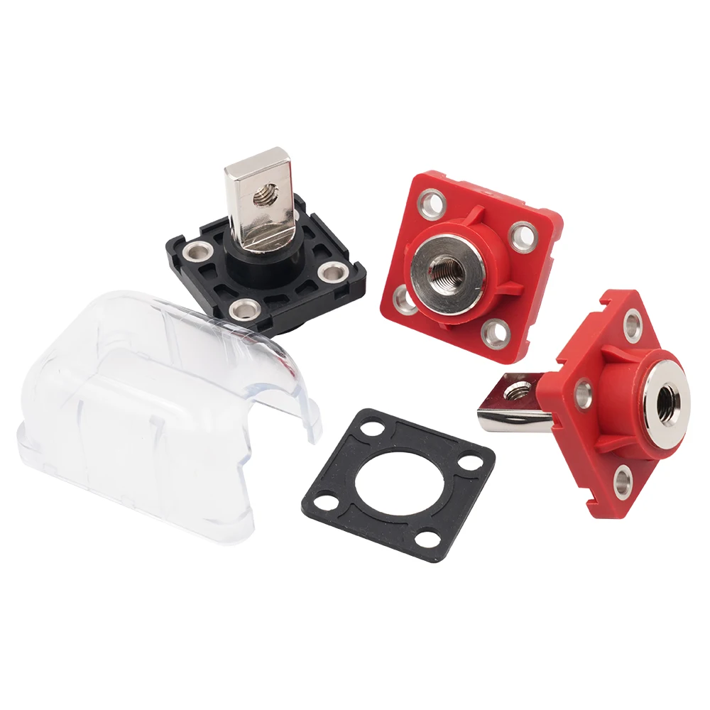 250A 250A-C красный и черный новый терминал для хранения энергии, тип сквозной стены, сильноточный медный разъем, клемма батареи