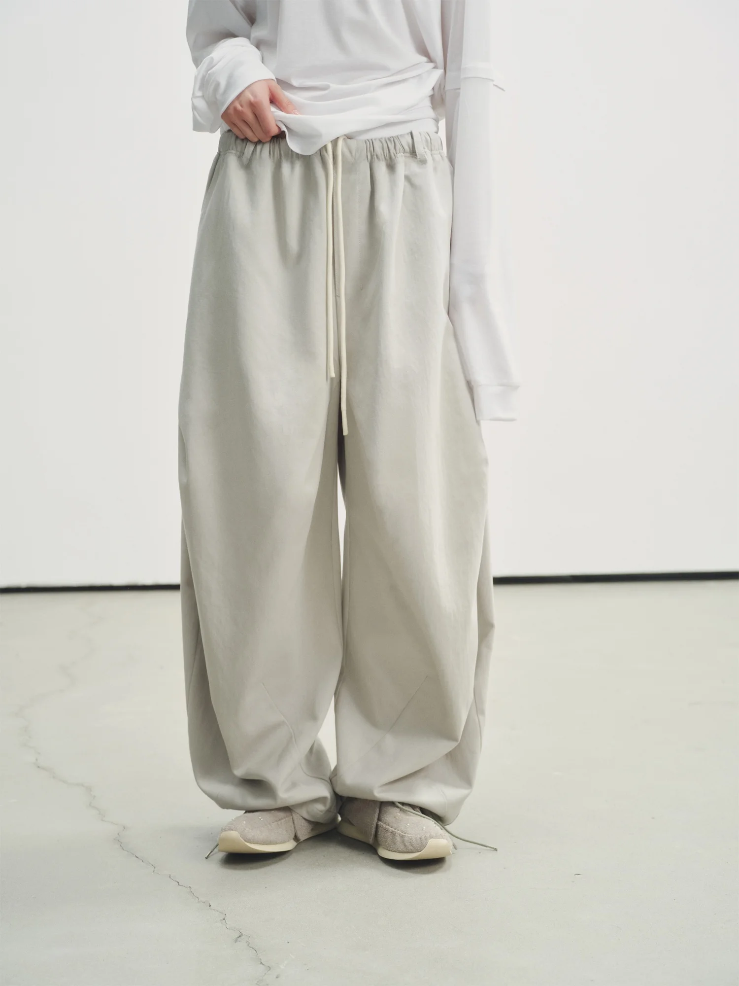 Comfortable Wide Leg Casual Pants Vermo New Version 3D Tailoring Bow Shape Silhouette Lyocell Cotton Street Style Loose Fit