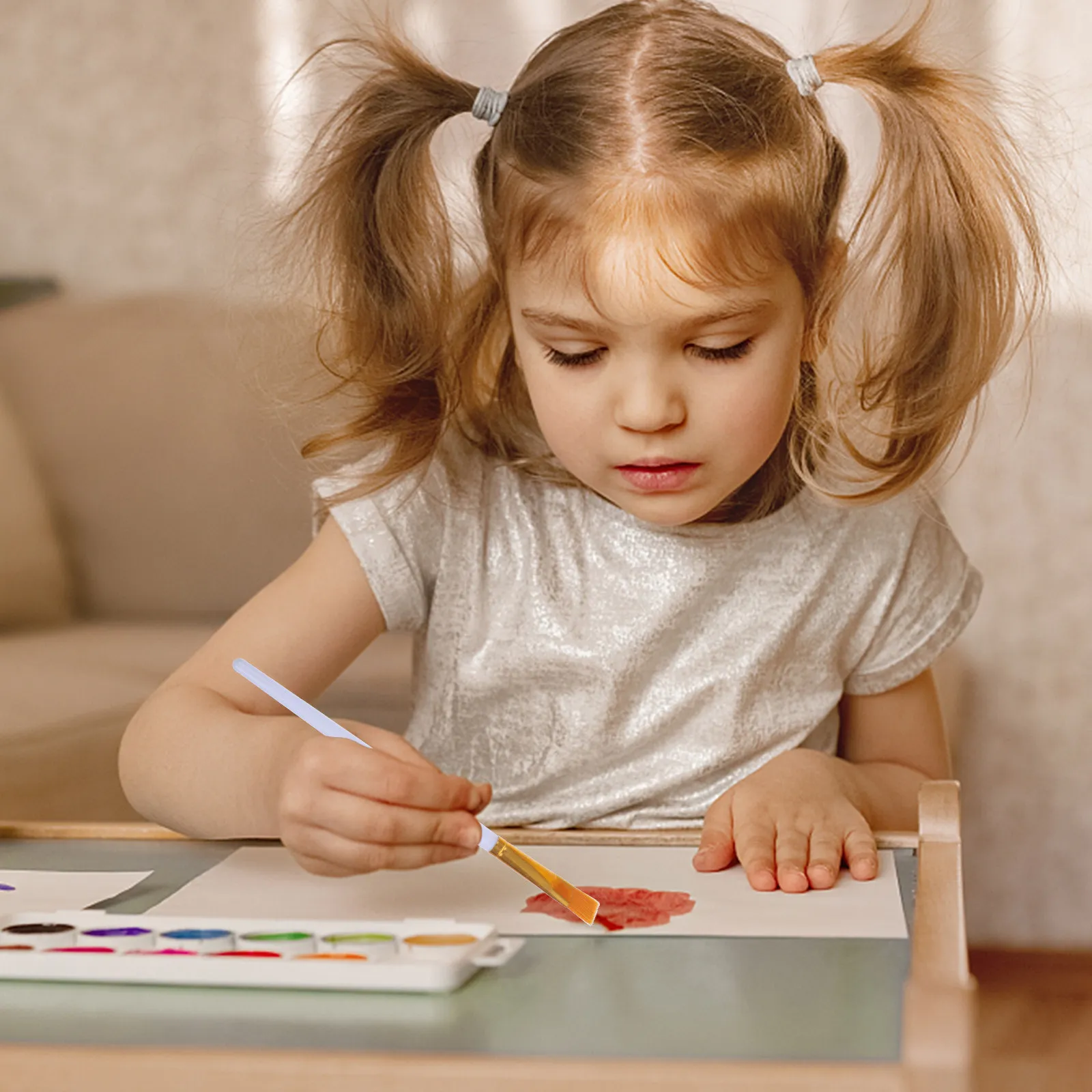 

Набор кистей для рисования, 60 шт., с плоским наконечником, для студентов, путешествий, пленэра, акварели, художественные принадлежности