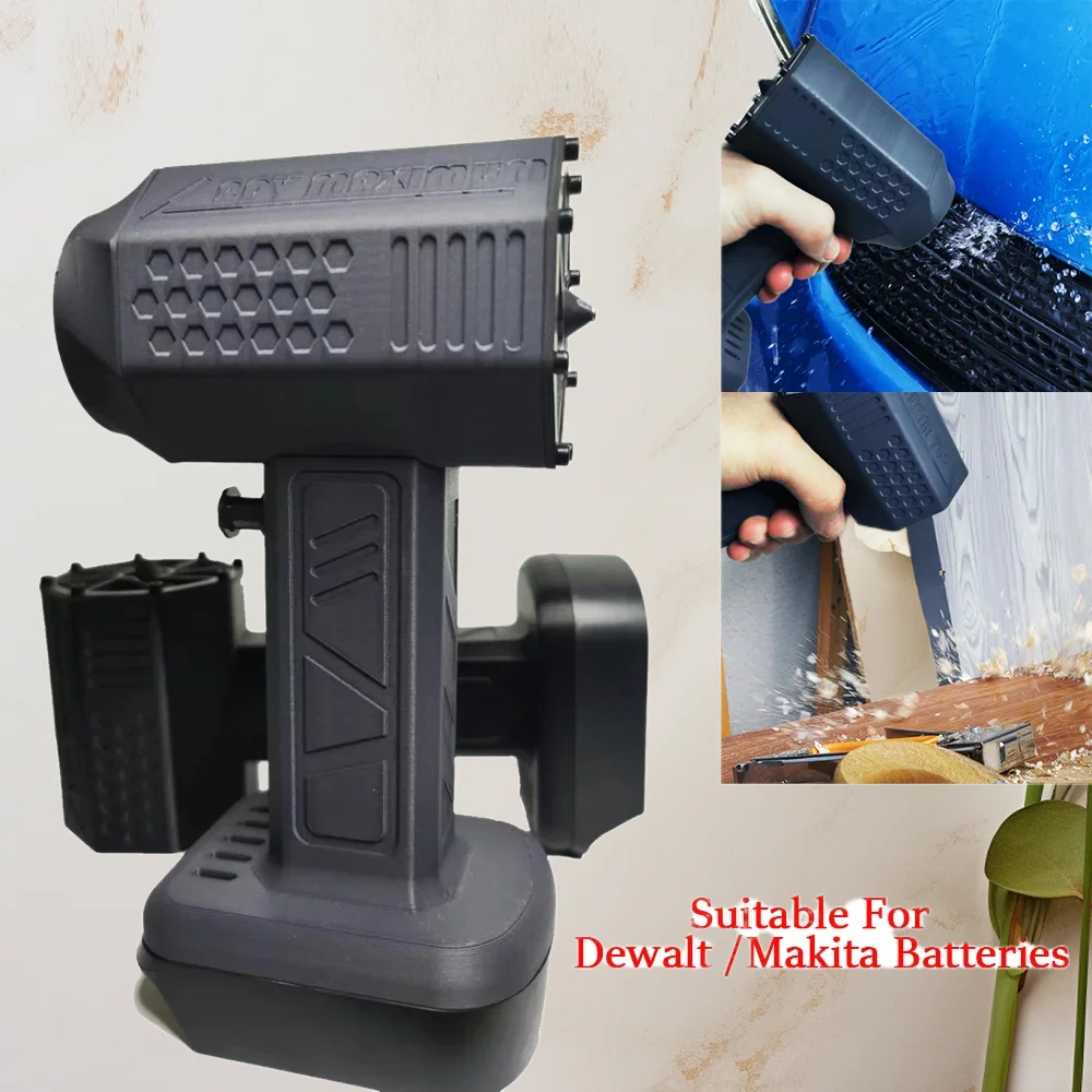 

800W Turbo Jet Fan Electric Blower Dryer Dust Blowing for Dewalt/Makita18/21V Battery Brushless Motor Car Snow Removal 62mm