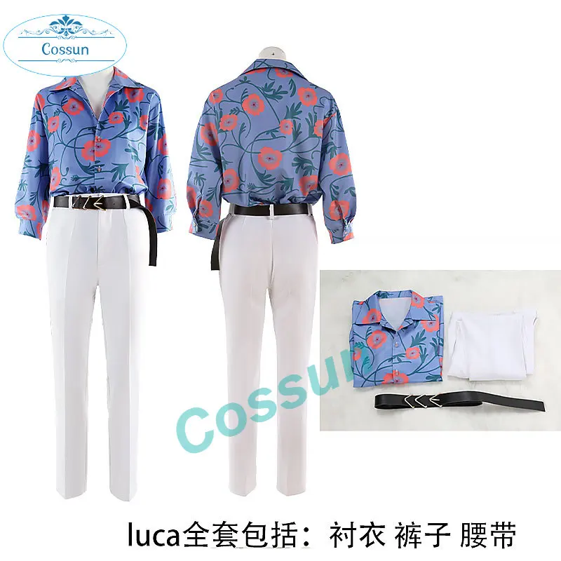 

[Customized] Vtuber Nijisanji Luxiem Luca Cosplay Costume Sakura Bloom Outfit Role Play Party Suit Women Men