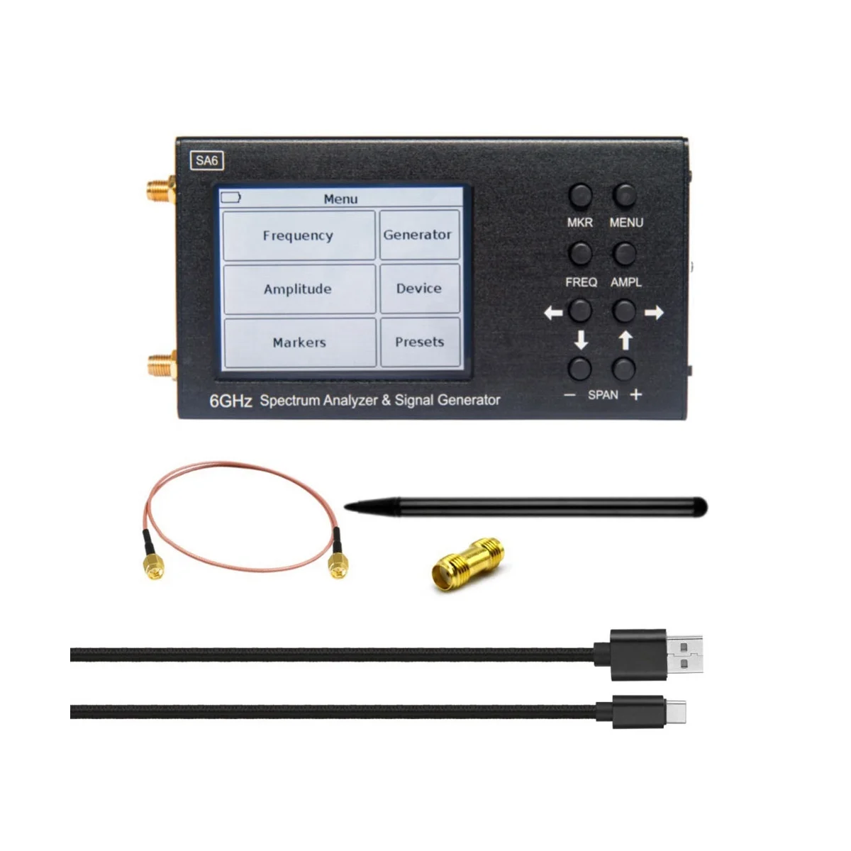 SA6 6GHz Spectrum Analyzer SA6 Signal Generator RF Signal Source Wi-Fi 2G 4G LTE CDMA GSM Beidou