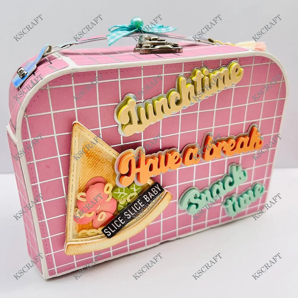 KSCRAFT 3D Suitcase Box Cutting Dies Stencils for DIY Scrapbooking Decorative Embossing DIY Paper Cards