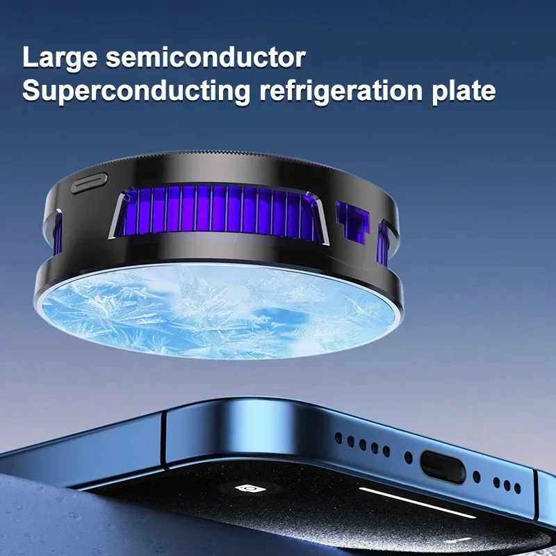 AL19 Dispositivo di raffreddamento del telefono cellulare Ventola di raffreddamento rapido a semiconduttore Radiatore Clip magnetica/posteriore 2 IN 1 Dissipatore di calore freddo per IOS Android PUBG