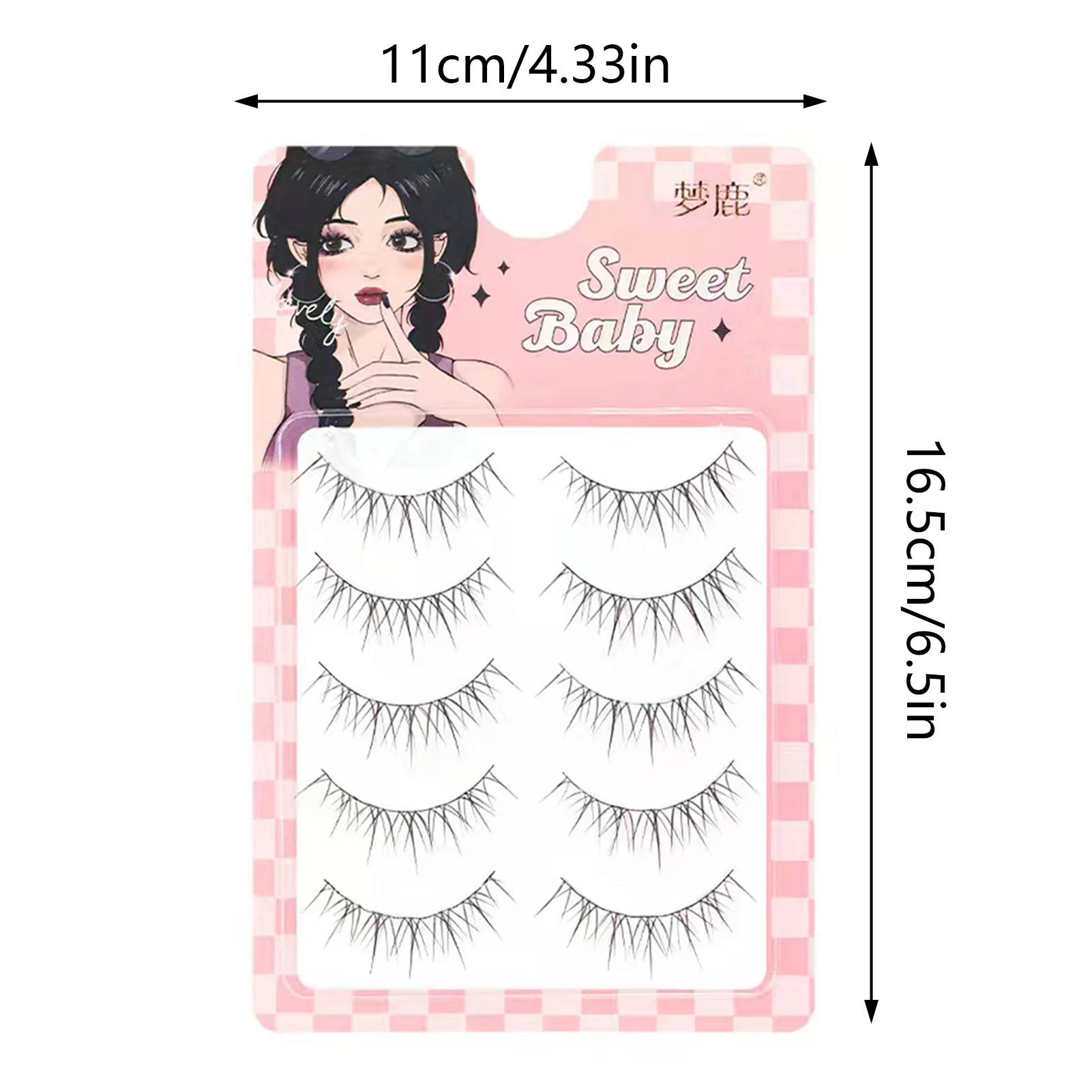 Full strips manga False Eyelashes Black Band Natural Wispy Strip Lashes Easy To Apply For Beginners Photogenic Eyes makeups