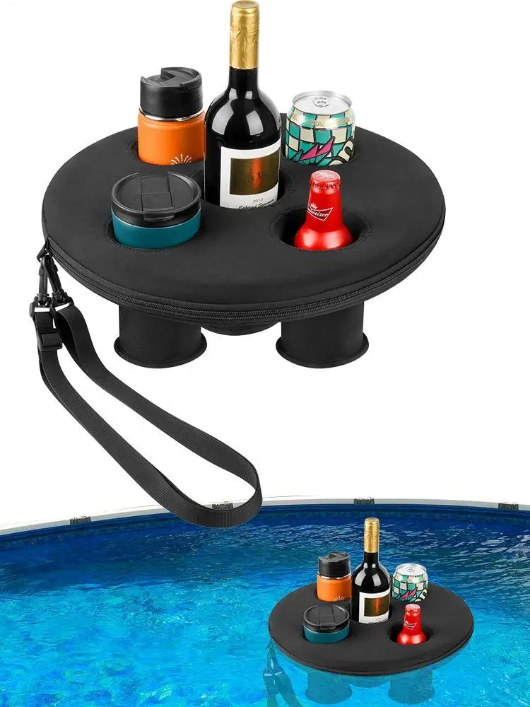 Pool Drink Holder five hole floater water surface coaster floating cup holder Spa Hot Tub Drink Tray for summer outdoor pool