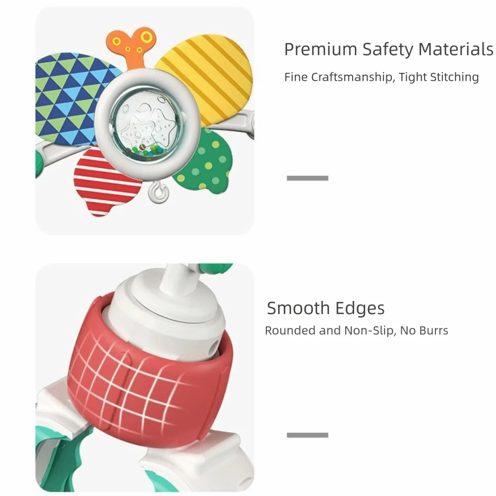 High Quality Colorful Bedbell Toy Arch Crib Multi-purpose Bed Clip Hanging Toys Foldable Stroller Toy