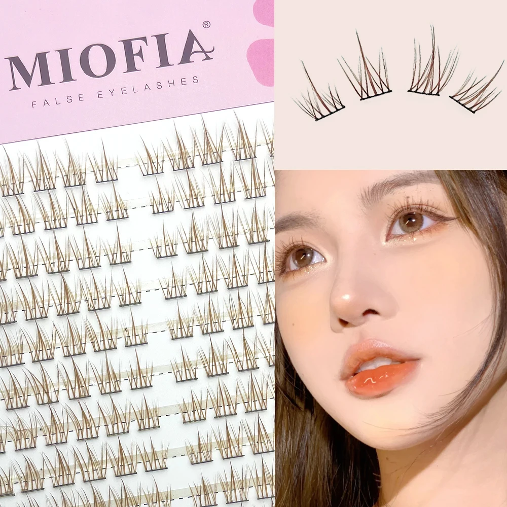 

1 Box/120 bunches Brown Sunflower False Eyelashes Individual Eyelash cluster Natural Eyelash Extension Anime Eyelashes Makeup