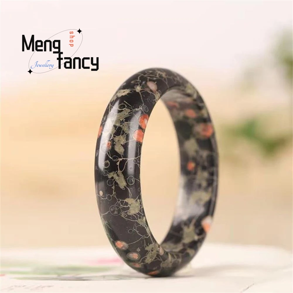Natural Plum Blossom Jade Magnetic Bangle High-grade Exquisite Elegant Luxury Quality Fashion Jewelry Best Selling Holiday Gift