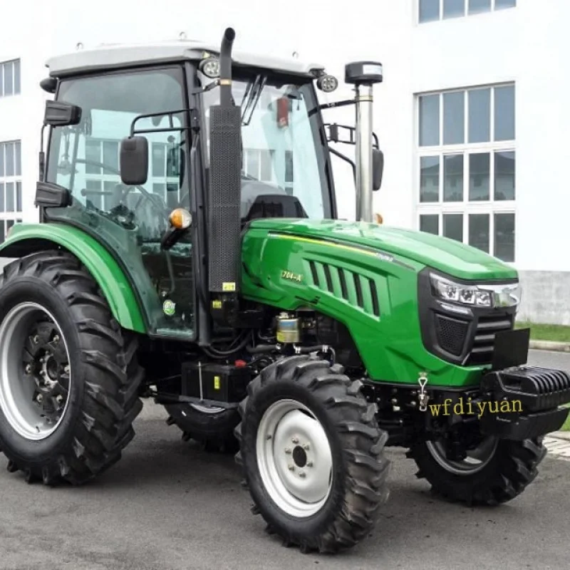 

New product：4x4 90hp AC cabin tractors for agriculture traktor diyuan tractor