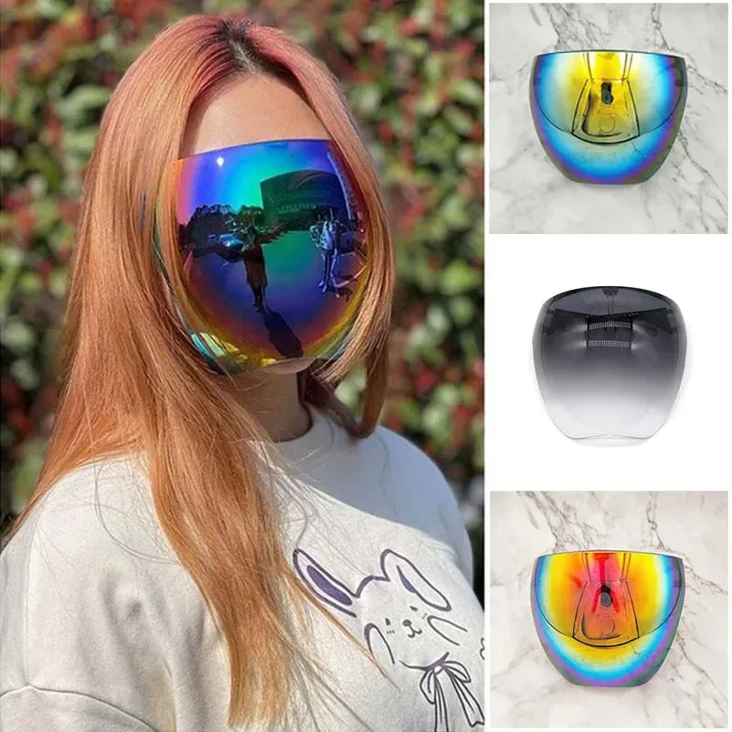 Sunglasses Women Men Protective Faceshield Glasses Goggles Full Face Covered Spherical Lens
