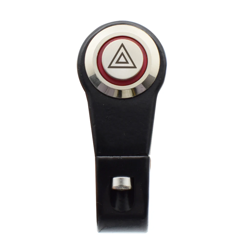 7/8" Universal Motorcycle Switches Handlebar Mount Warning Light Switch Waterproof Flash LED Switch Button Red Flasher image 2