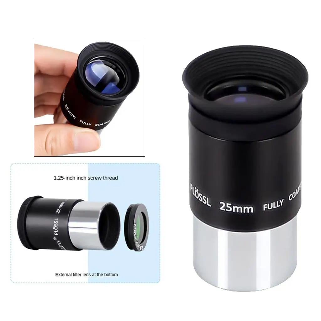

Amagogo Aksesori Teleskop 25Mm Mata Multilayer Wideband Salutan 1.25