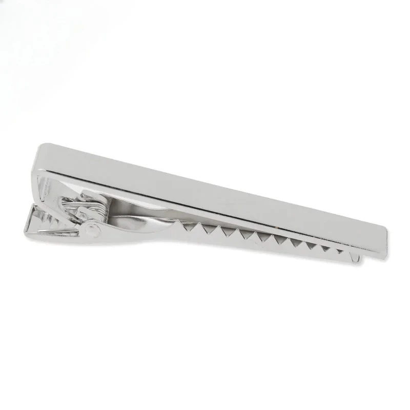 

51MM Nickel Plated Tie Clip Bar Brass Filled Tie Chip Blank Men Accessories 10pcs/lot