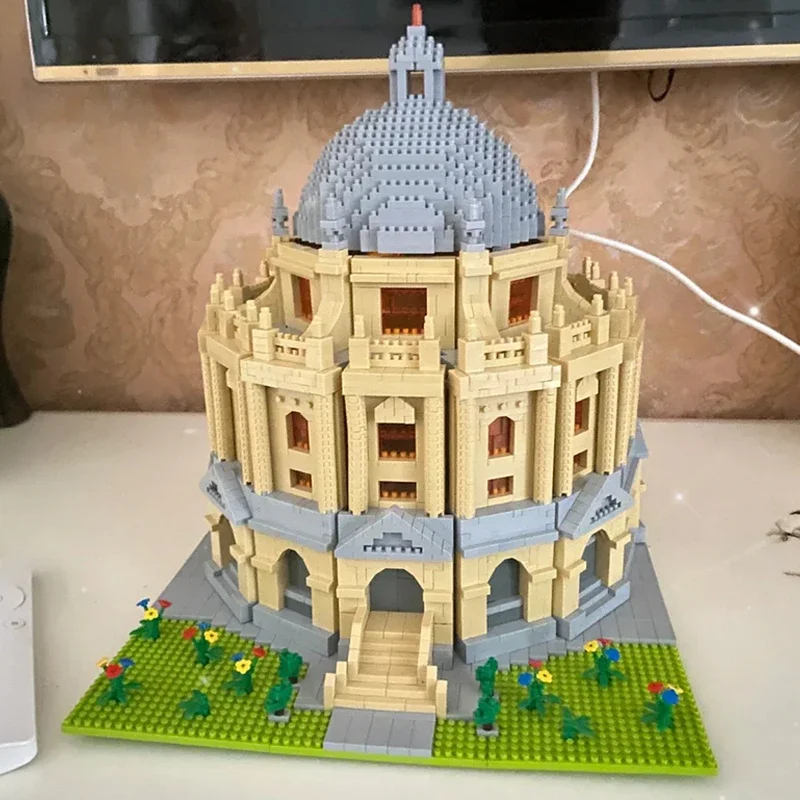 Lezi-Mini bloques de construcción de arquitectura mundial para niños, juguete de ladrillos para armar Escuela Universitaria, jardín, Oxford, sin caja, 8031