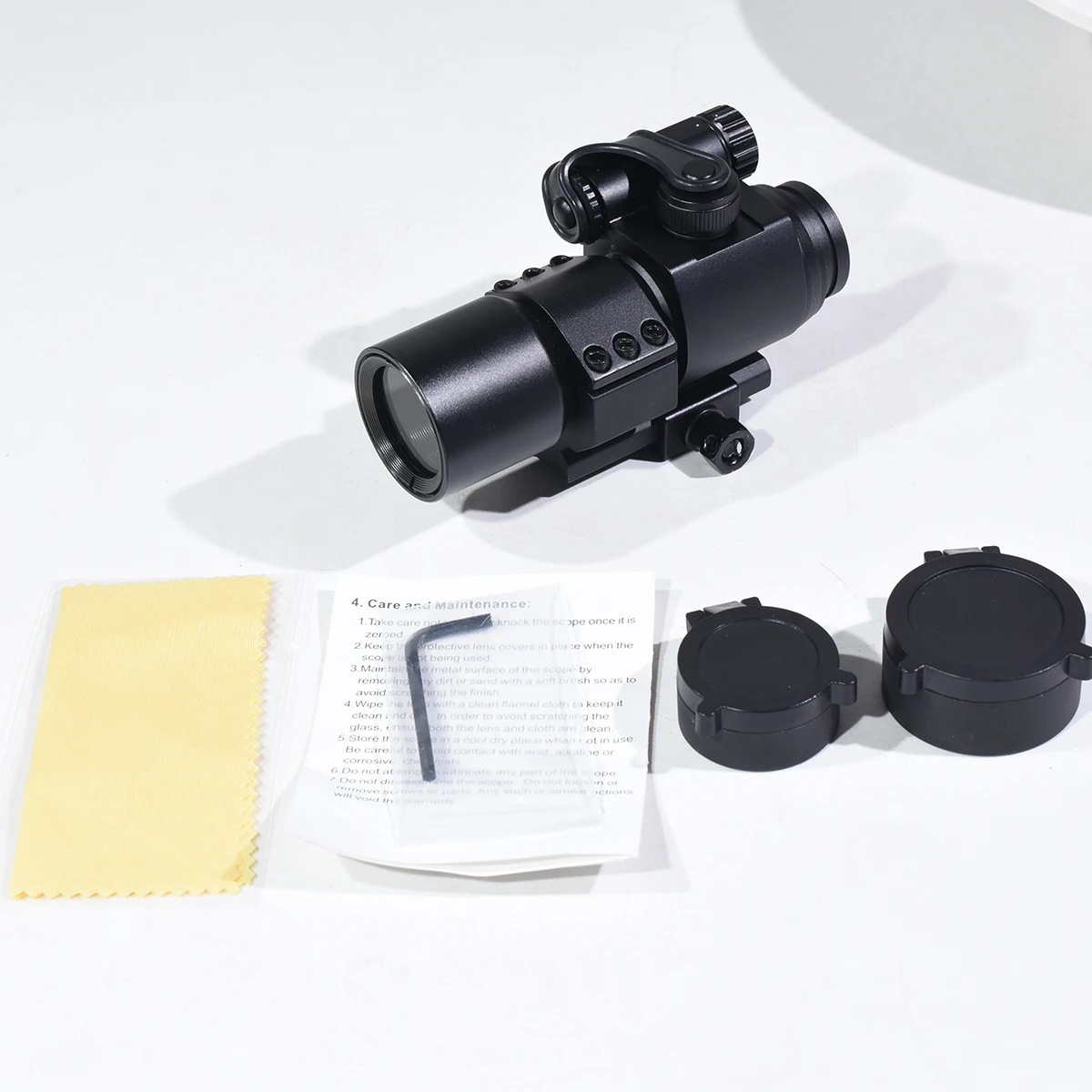 M2 Rood Groen Dot 3x44 Red Dot Optic Compact Riflescope 3.5X30 RGB Laser Sight Tri-verlichte tactische uitrusting voor Picatinny Rail - imagen 5