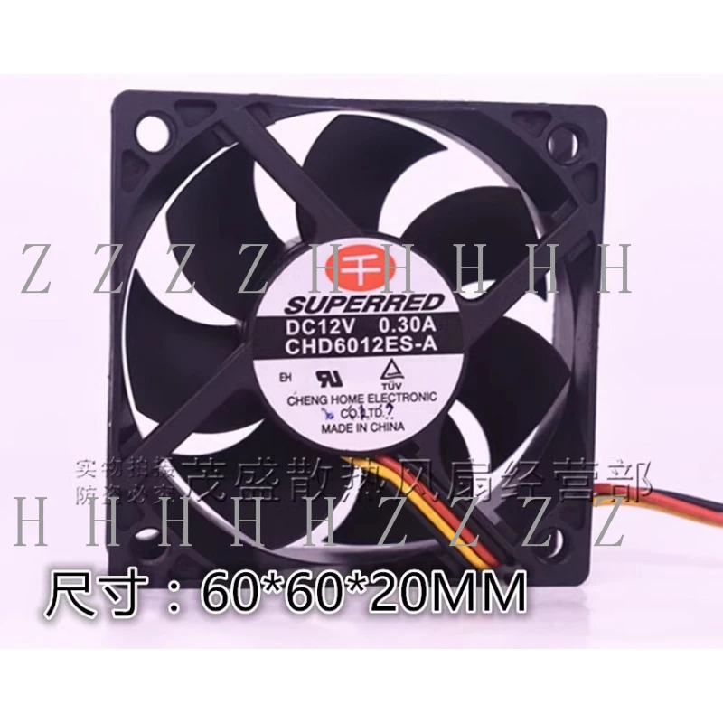 

Вентилятор охлаждения Z SUPERRED CHD6012ES-A 6020 DC12V 0.30A 6CM 4-контактный PWM, бесшумный