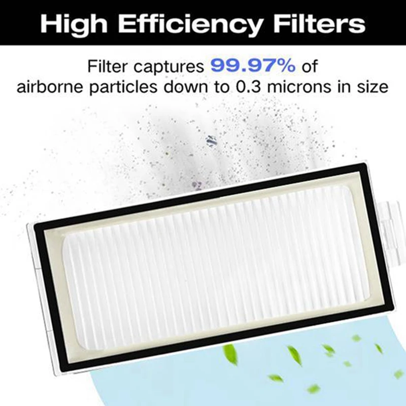 A44F-For Roborock Q5 Max + Duoroller + جهاز آلي لتنظيف الأتربة الملحقات فرشاة جانبية رئيسية فلتر Hepa ممسحة خرقة كيس لجميع الغبار أجزاء