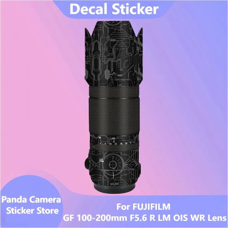 

Для FUJIFILM GF 100-200 мм F5.6 R LM OIS WR наклейка на объектив защитная наклейка на кожу виниловая пленка защитное покрытие от царапин