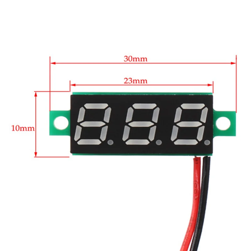AT51-Two-Wire DC Voltímetro DC4.5V-30.0V Display Digital Voltímetro LED Voltímetro Digital