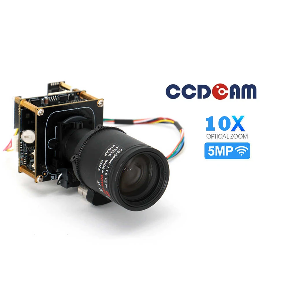 5MP AI Face Recognition IP Camera Module 5-50mm Motorized 10X Zoom Lens IMX335 Autofocus Security Network Camera Board