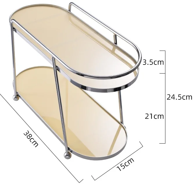 Acrylic cosmetics perfume storage rack, kitchen dining table cup holder, coffee cup holder, multi-layer desktop storage rack