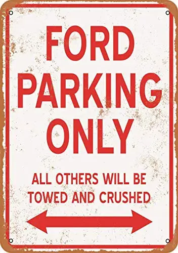 

Heavy Duty Metal Metal Tin Sign Street Sign 8x12inches,F-O-RD Parking Only,Retro Vintage Signs Tin Sign Vintage Decor Vintage St