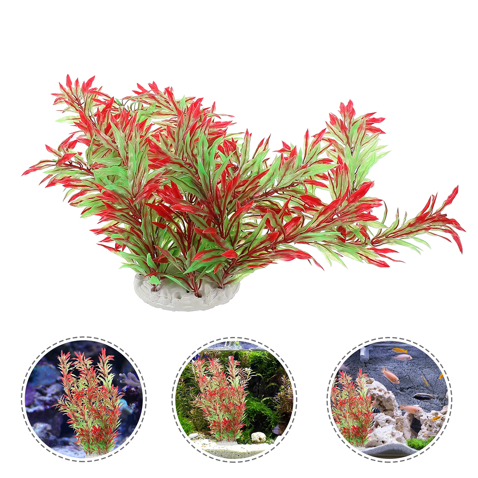 

Aquarium Artificial Plastic Water Grass Lifelike Aquatic Plant Decor Fish Tank Ornament Durable Simulation Landscape Adornment