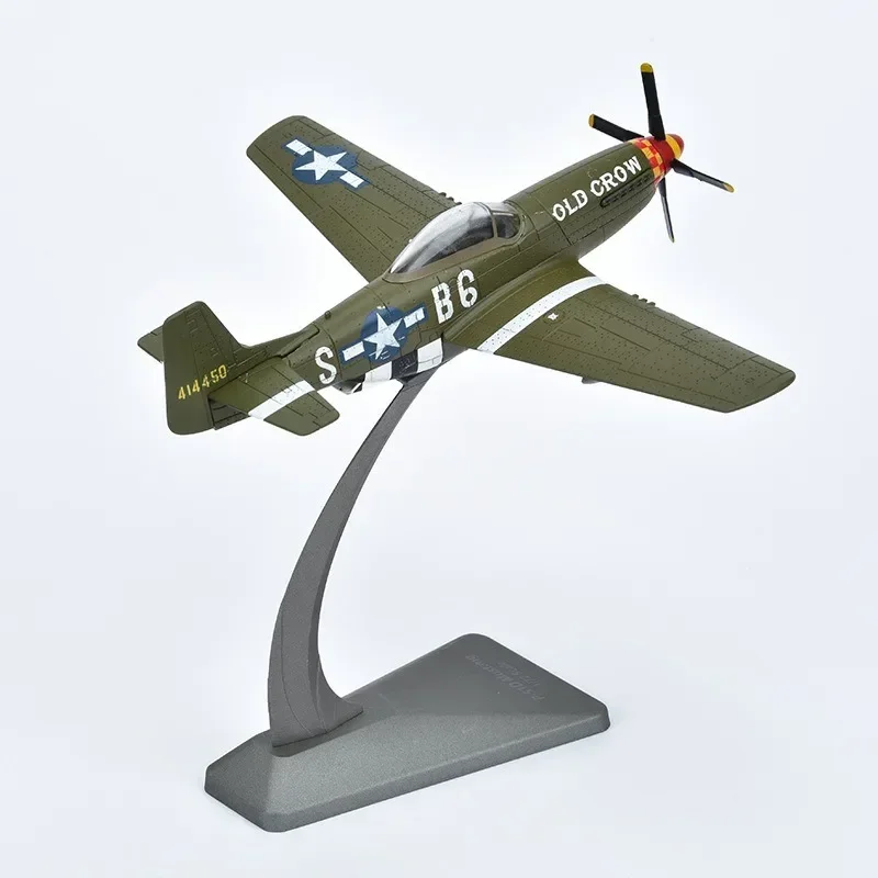 

Cross Border 1:72 P51B Mustang Aircraft Model Alloy Fighter Model Foam Simulation Bomber Children's Toy Decoration Air Force 1