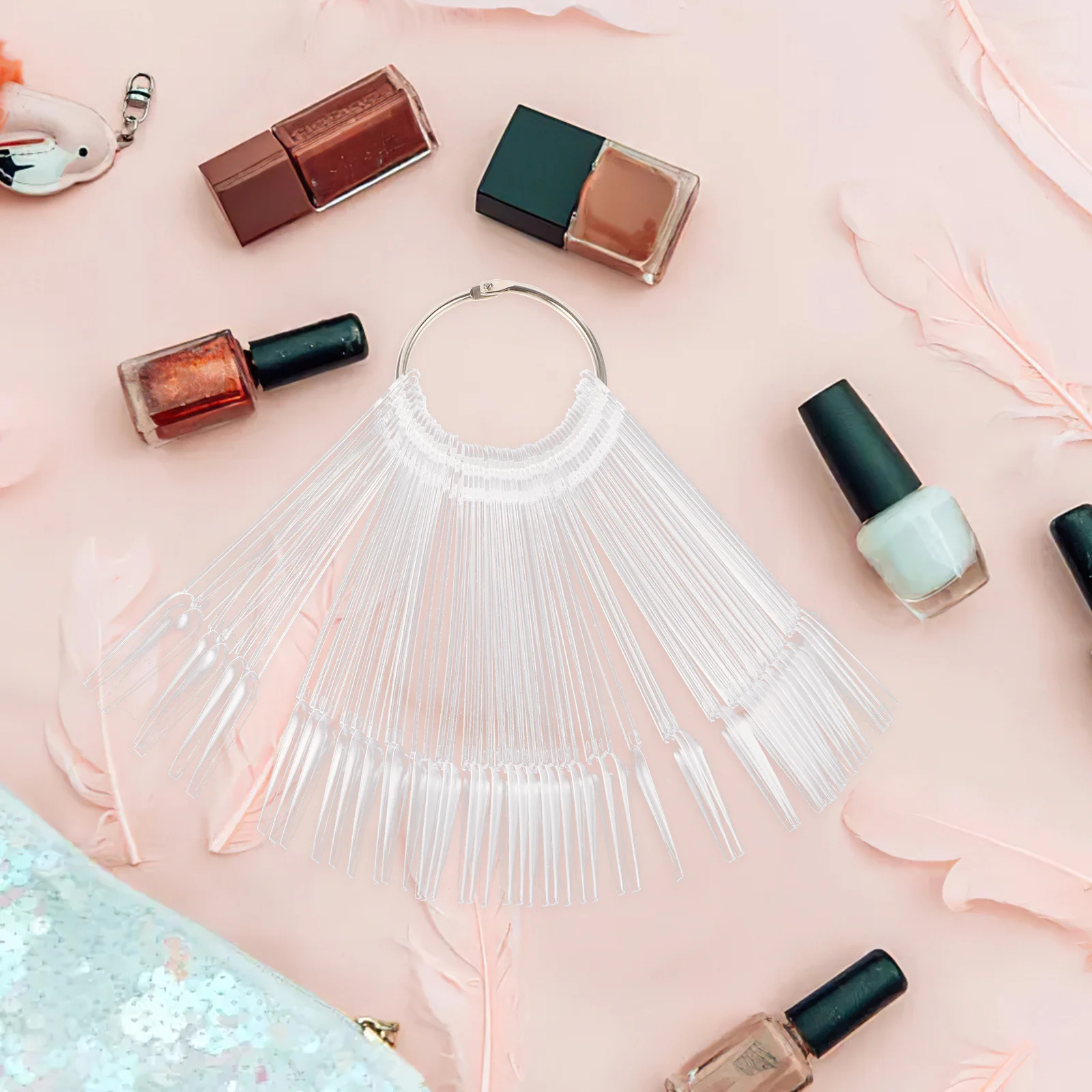 

100Pcs Nail Display Tips Durable Transparent for Color Samples and Salon Equipment Nail Display Tips Nails Stuff