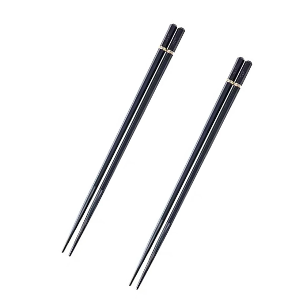 1 Pairs of Alloy Chopsticks Japanese Tableware Non-slip Pointed Chopsticks High-end Restaurant Personalized Set