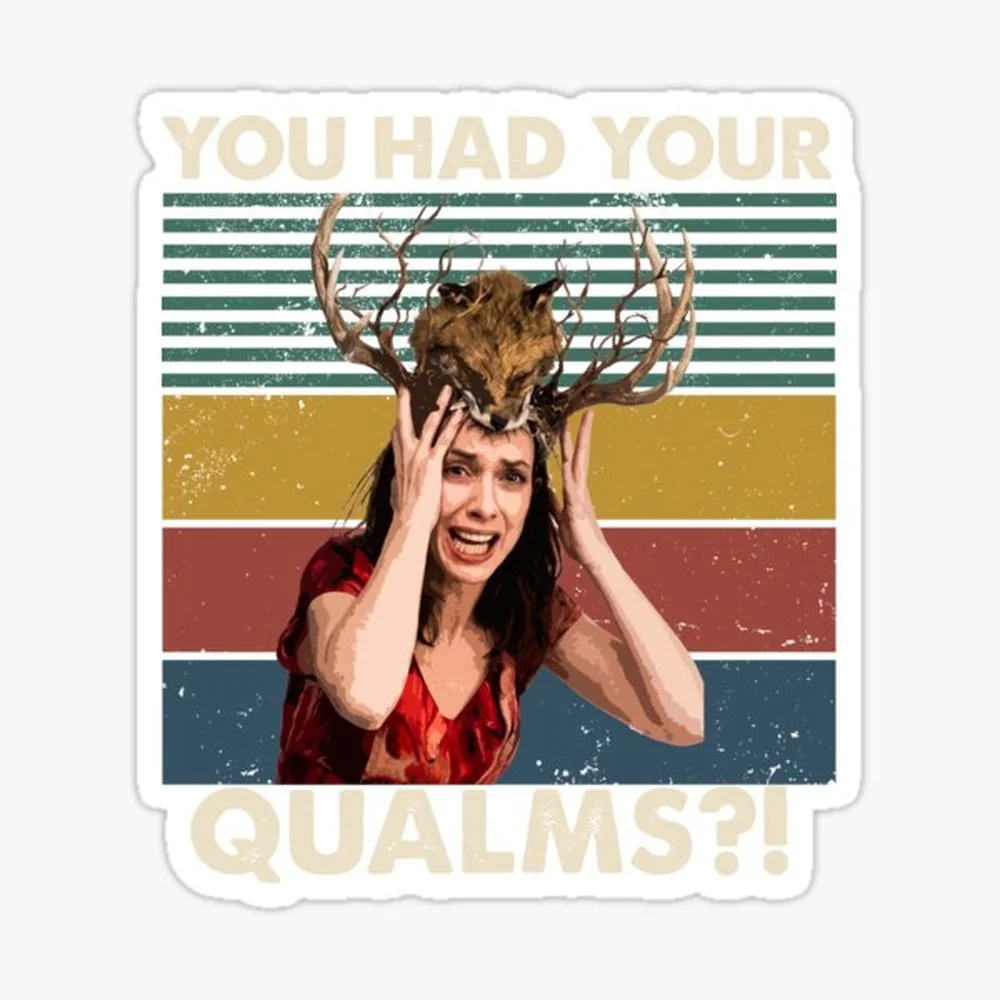 Widow's Bay Kate O'Flynn as Patricia You Had Your Qualms vintage  Sticker for Laptop Decor Bedroom Car Cute Cartoon Art Fashiona