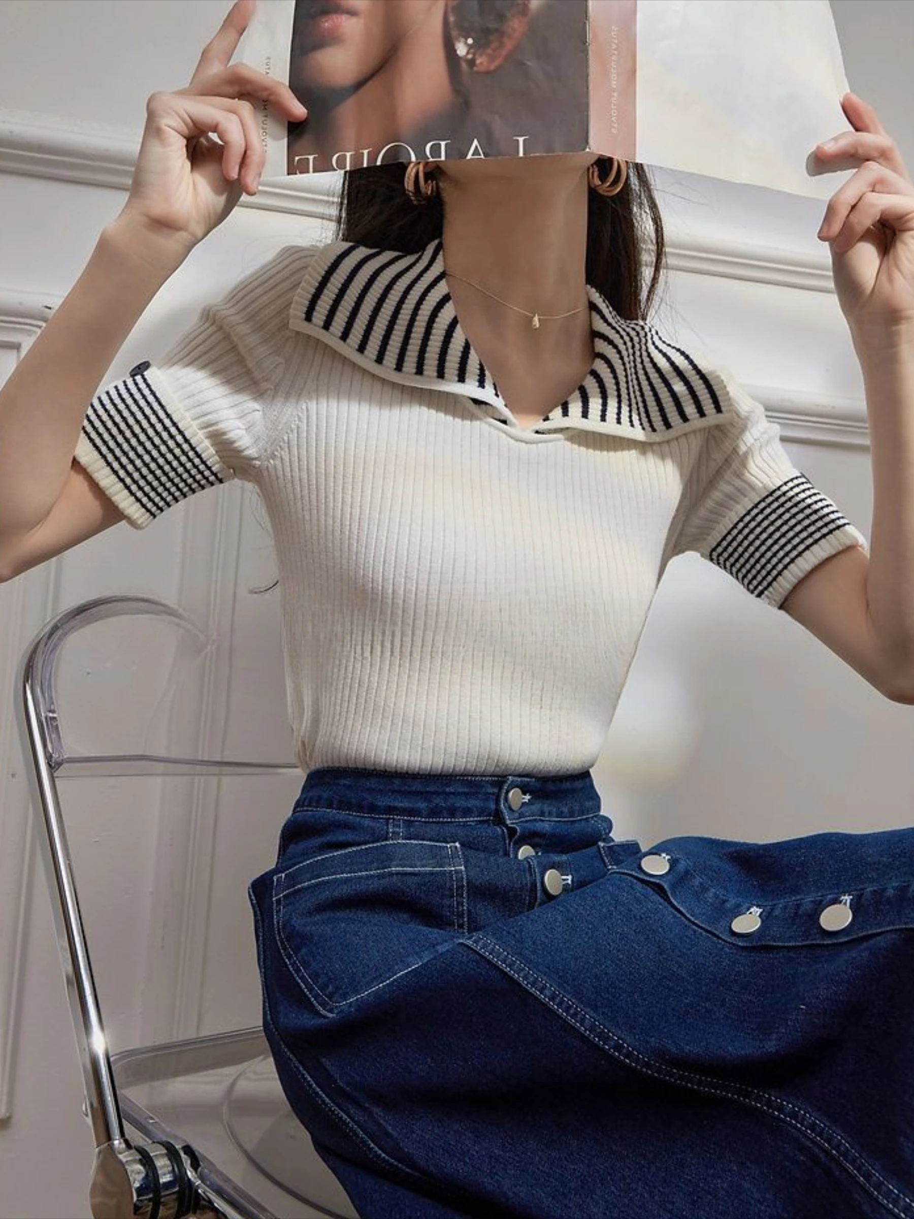 Pullover Plain Polo Neck Tee Shirts For Women Polyester Top Vintage T Shirt Sexy With High Quality Delivery Offer Rayon Skinny