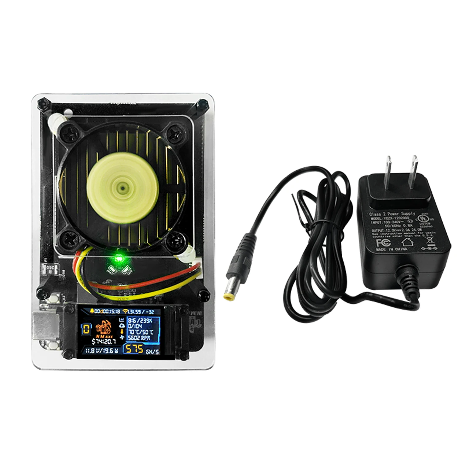 NMAxe  NMMiner Offical Development Board BM1366 Wi-Fi Bluetooth Support NMMiner Controller 500GH/S 1.14 Inch IPS Screen