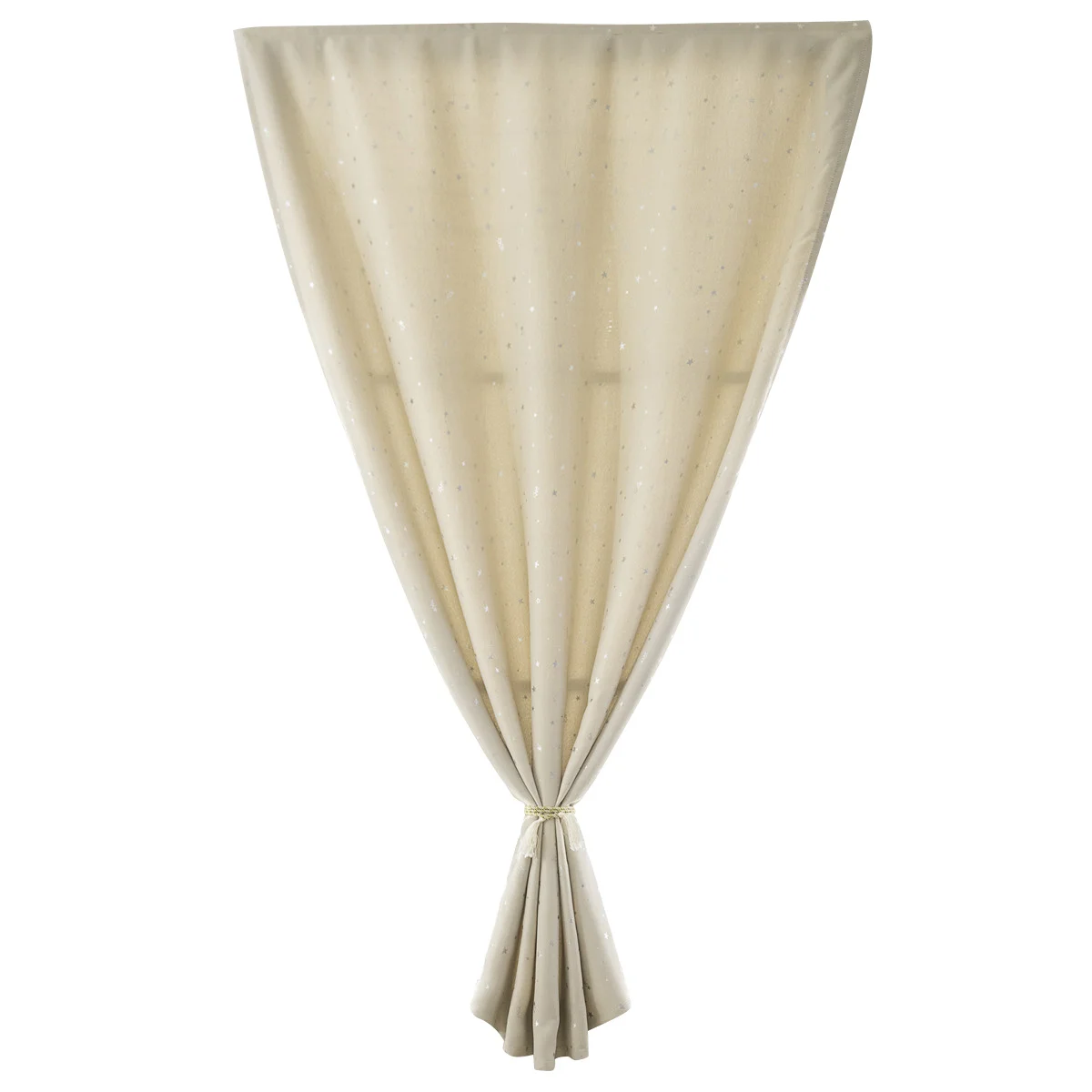 Rideau occultant sans poinçon, 1 pièce, bande Double face, étoile argentée, rideau de fenêtre, blocage efficace de la lumière, maison, chambre à coucher